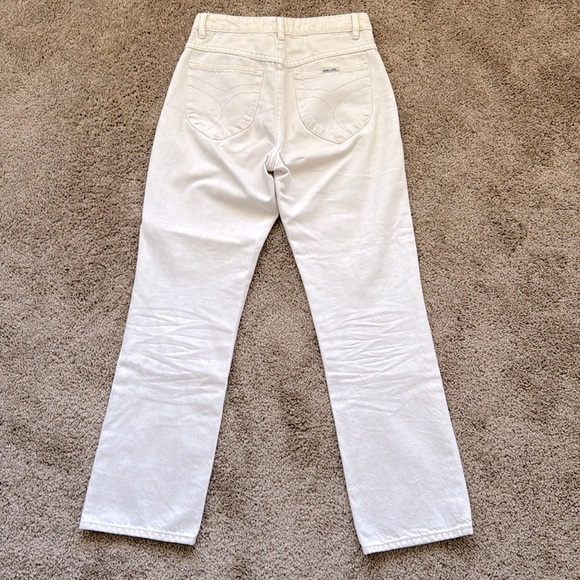 Rolla's Original High Rise Straight Jeans in Comfort Oyster/Cream - Picture 5 of 12